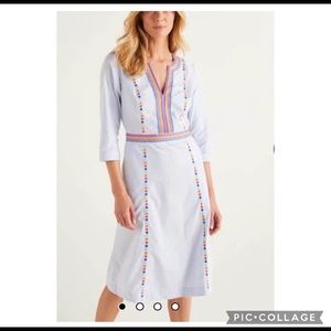Boden Catherine Embroidered Dress NEW